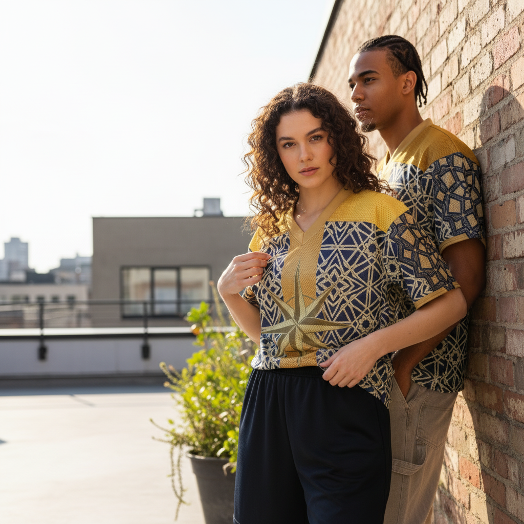 Desert Luxe Heritage All-Over Print Football Jersey | Emirati Streetwear